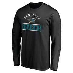 San Jose Sharks Team Arch Knockout Long Sleeve T-Shirt -  NHL T-shirts