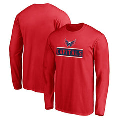 Washington Capitals Team Arch Knockout Long Sleeve T-Shirt -  NHL T-shirts