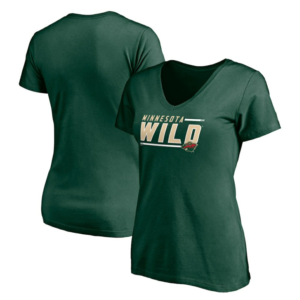 Minnesota Wild Women's Mascot In Bounds V-Neck T-Shirt -  NHL T-shirts