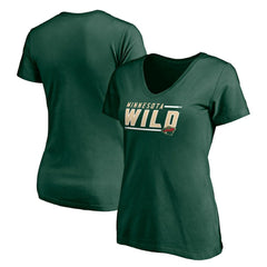 Minnesota Wild Women's Mascot In Bounds V-Neck T-Shirt -  NHL T-shirts