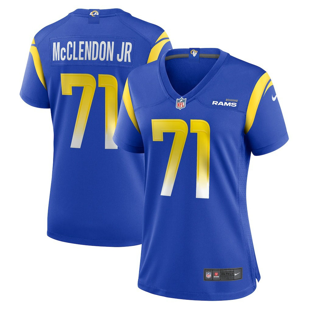 Los Angeles Rams Warren McClendon Jr.  Women's Team Game Jersey | NFL Outlet