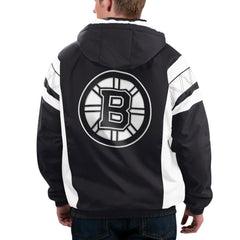 Boston Bruins Starter x NHL Black Ice Home Team Half-Zip Pullover Hoodie -  NHL Hoodies