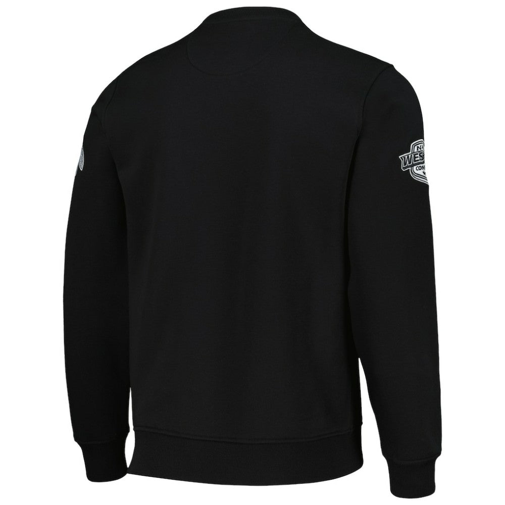 Chicago Blackhawks Starter x NHL Black Ice Cross Check Pullover Sweatshirt -  NHL Sweatshirts