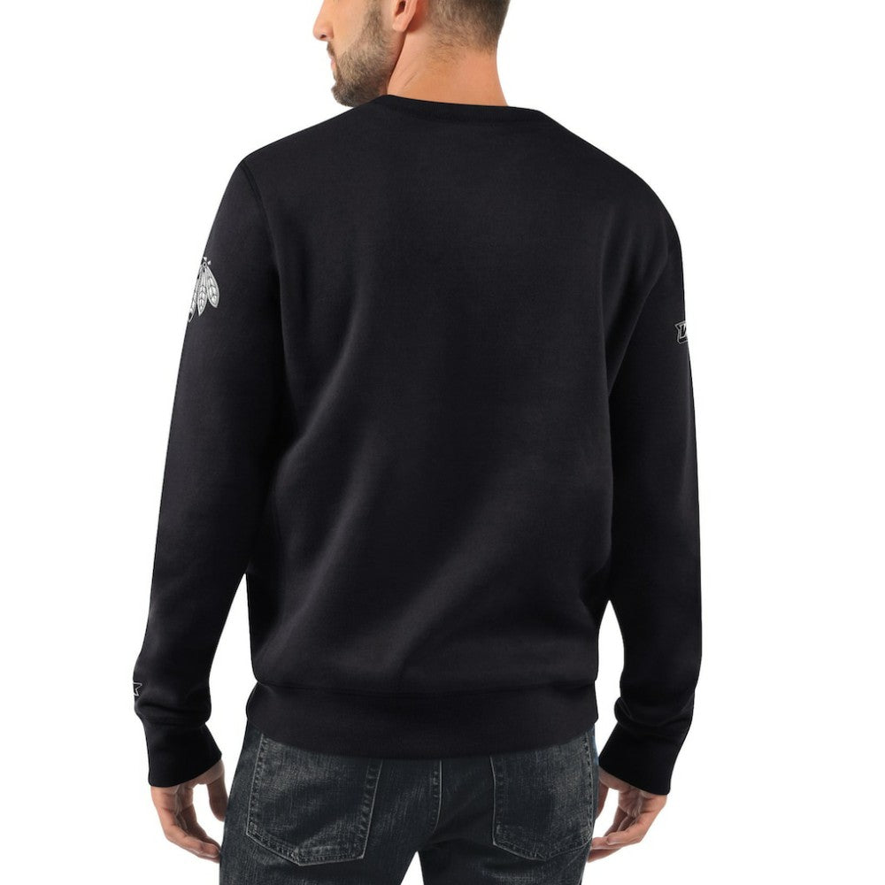 Chicago Blackhawks Starter x NHL Black Ice Cross Check Pullover Sweatshirt -  NHL Sweatshirts