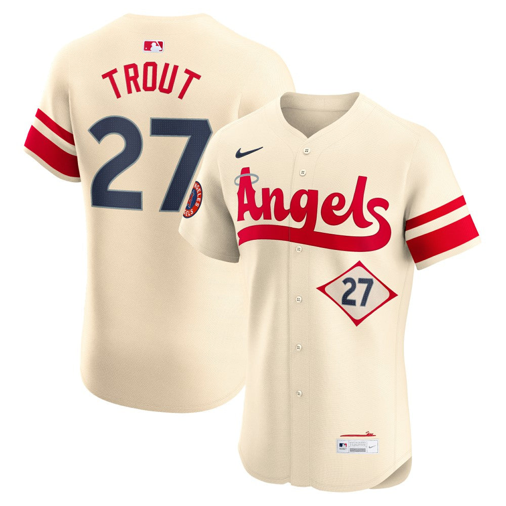 Mike Trout Los Angeles Angels Nike City Connect Elite Player Jersey - MLB Jerseys