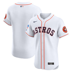 Houston Astros Nike Home Elite Patch Jersey - MLB Jerseys