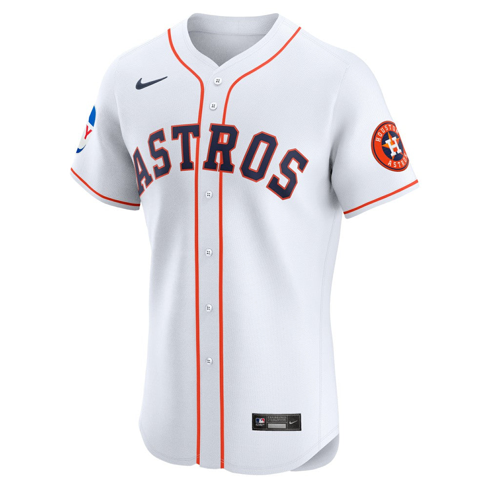 Houston Astros Nike Home Elite Patch Jersey - MLB Jerseys