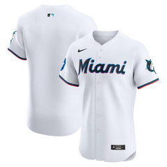 Miami Marlins Nike Home Elite Patch Jersey - MLB Jerseys