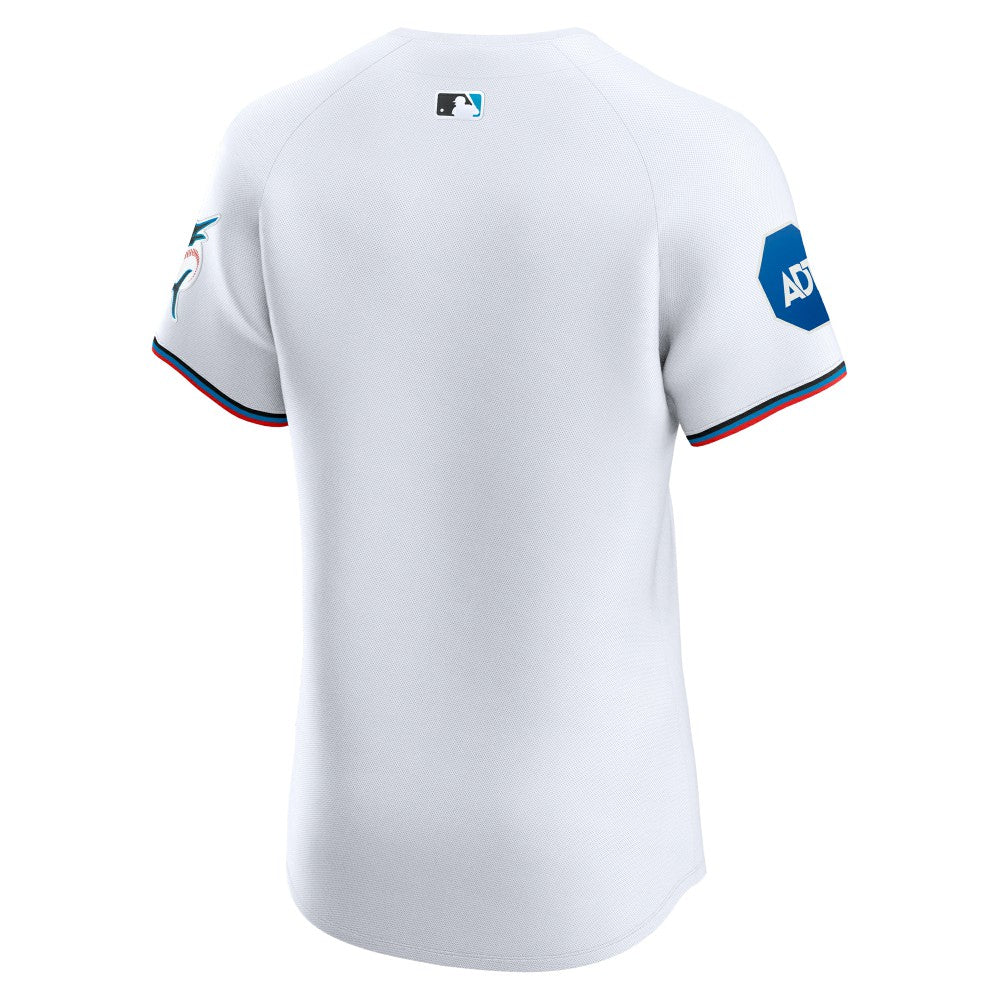 Miami Marlins Nike Home Elite Patch Jersey - MLB Jerseys
