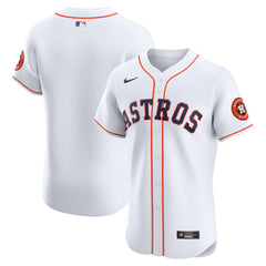 Houston Astros Nike Home Vapor Premier Elite Patch Jersey - MLB Jerseys