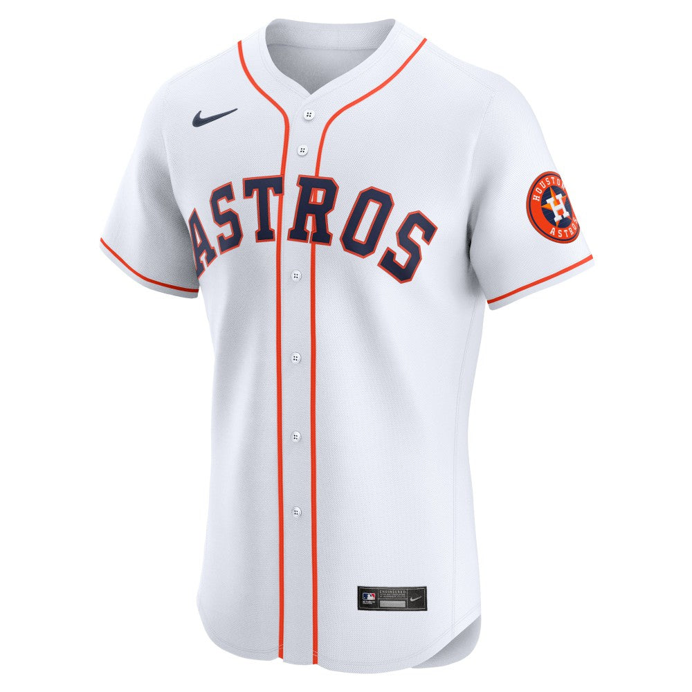 Houston Astros Nike Home Vapor Premier Elite Patch Jersey - MLB Jerseys