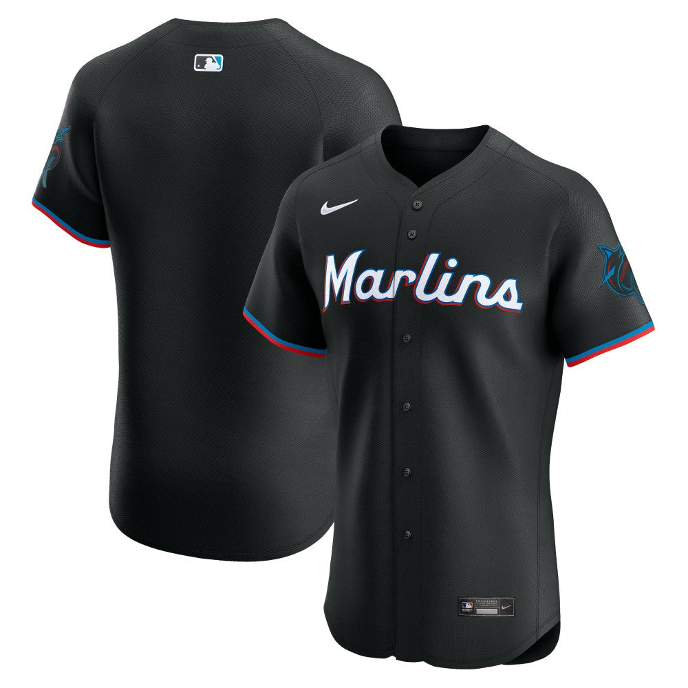 Miami Marlins Nike Alternate Vapor Premier Elite Patch Jersey - MLB Jerseys