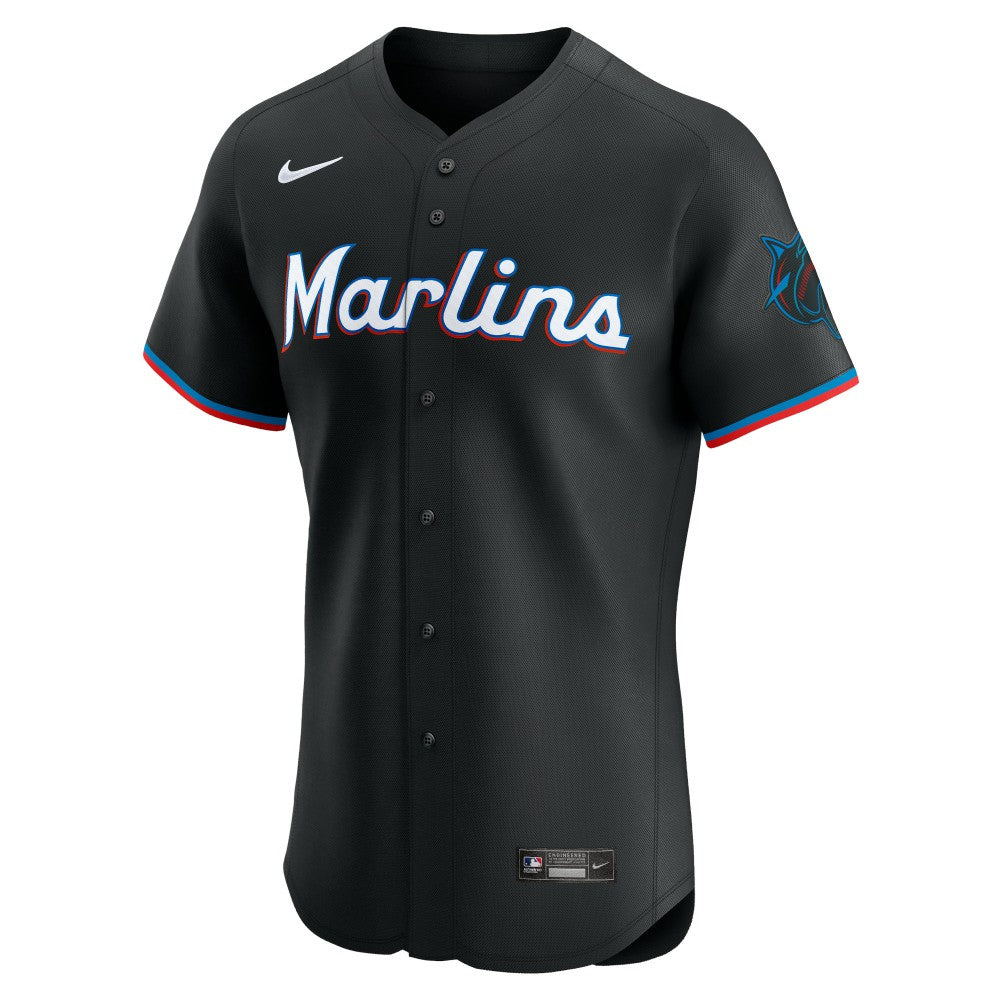 Miami Marlins Nike Alternate Vapor Premier Elite Patch Jersey - MLB Jerseys