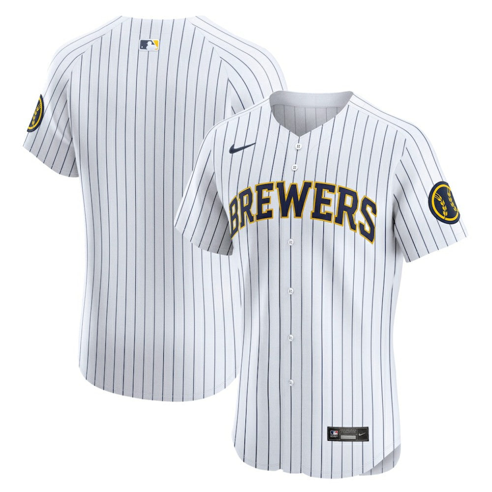 Milwaukee Brewers Nike Alternate Vapor Premier Elite Patch Jersey - MLB Jerseys