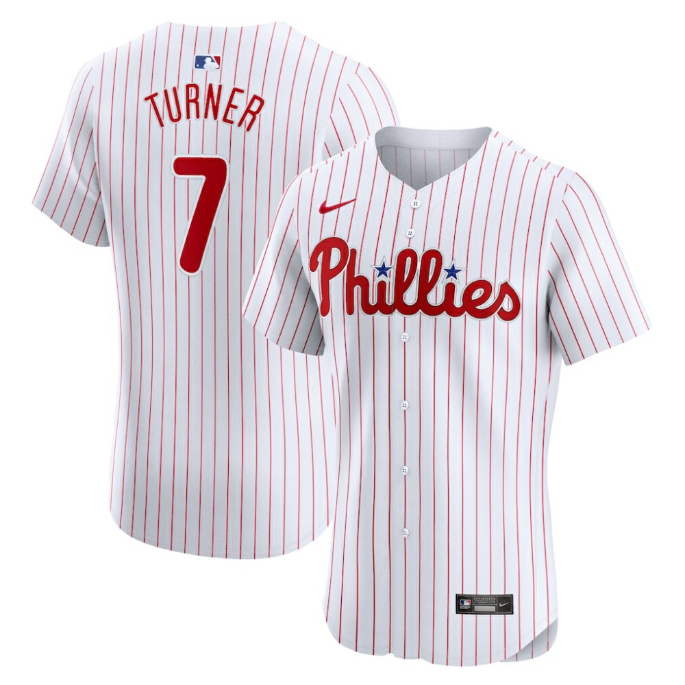 Trea Turner Philadelphia Phillies Nike Home Elite Jersey - MLB Jerseys