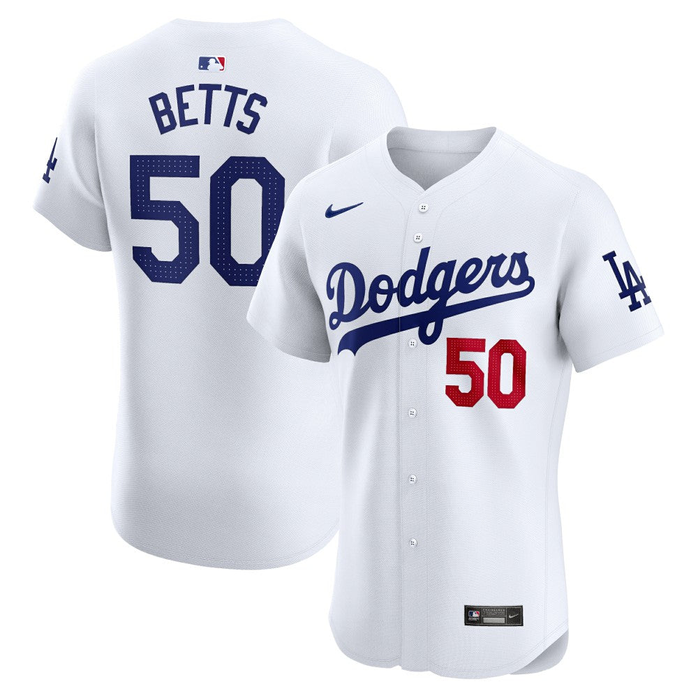 Mookie Betts Los Angeles Dodgers Nike Home Elite Jersey - MLB Jerseys