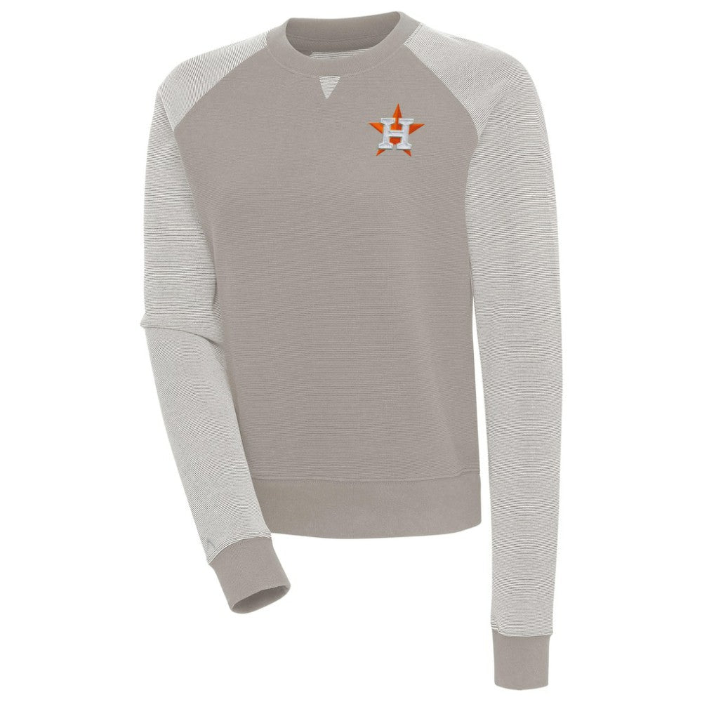 Houston Astros Antigua Women's Flier Bunker Tri-Blend Pullover Sweatshirt - MLB Pullover