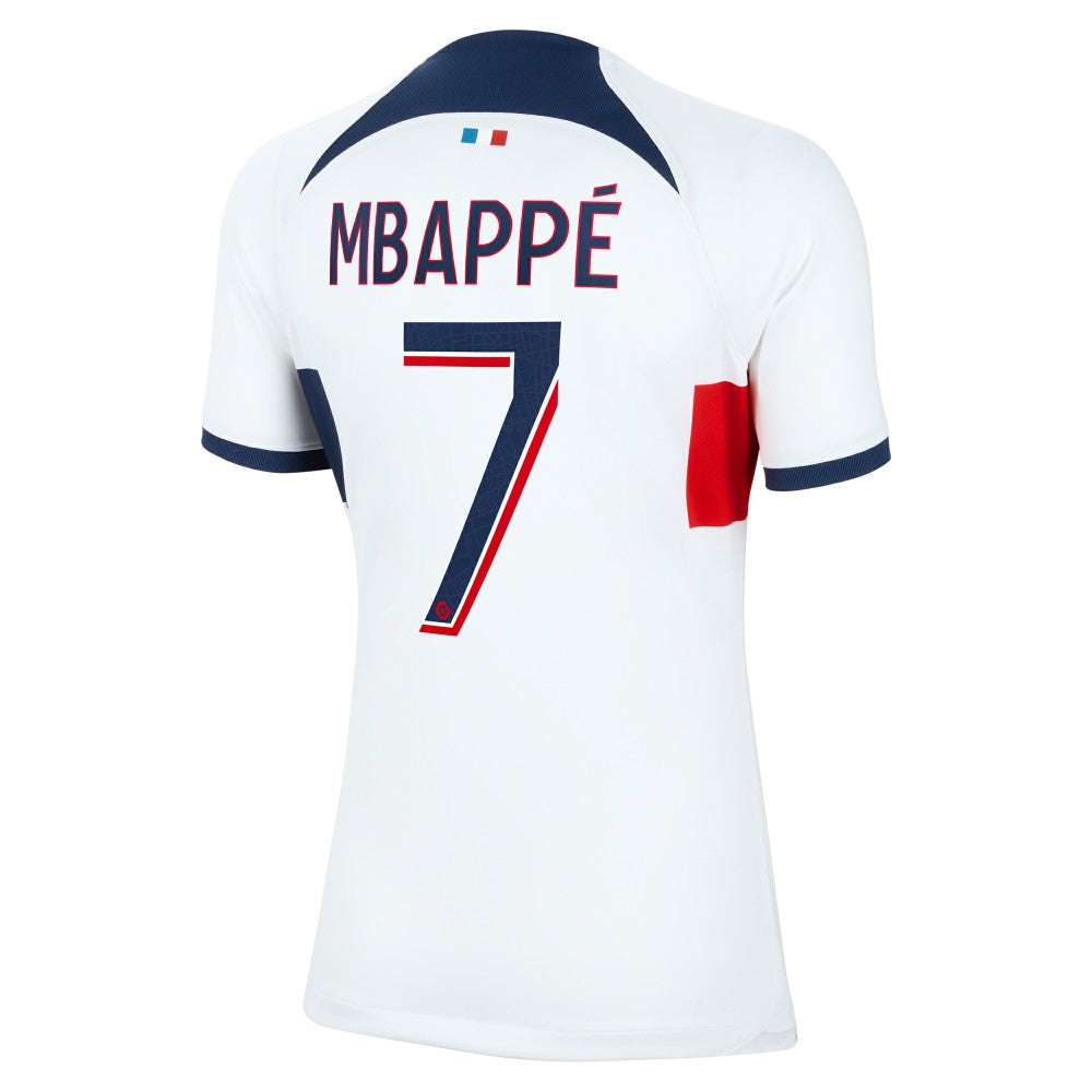 Kylian Mbappe Paris Saint-Germain Women's 2023/24 Away Stadium Replica Player Jersey