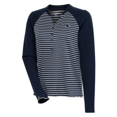 Dallas Cowboys Antigua Women's Maverick Waffle Henley Long Sleeve T-Shirt | NFL US