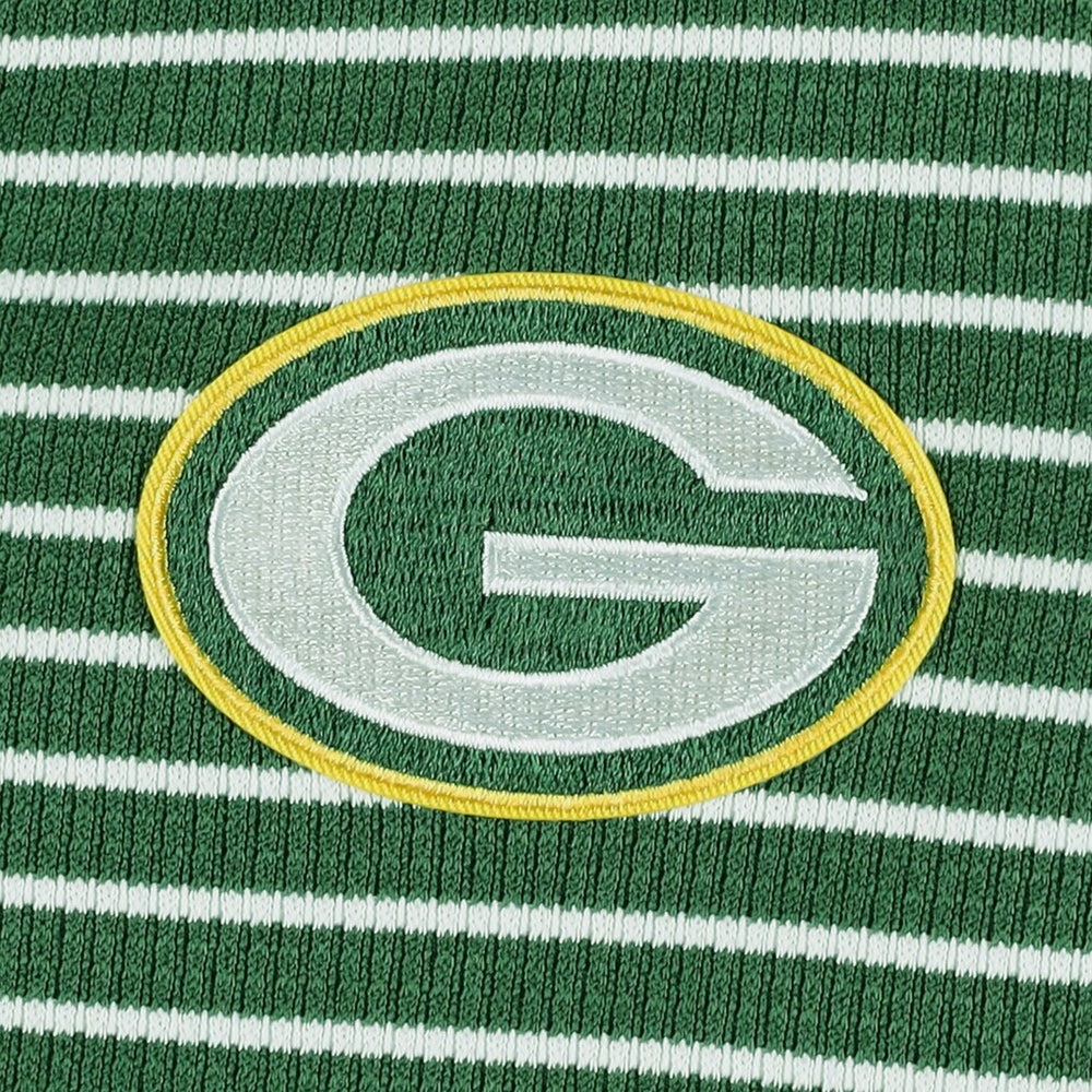 Green Bay Packers Antigua Women's Maverick Waffle Henley Long Sleeve T-Shirt | NFL Discount