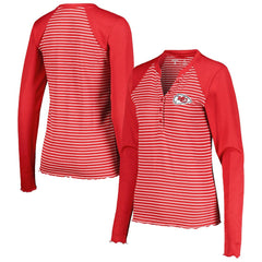 Kansas City Chiefs Antigua Women's Maverick Waffle Henley Long Sleeve T-Shirt | NFL Near me