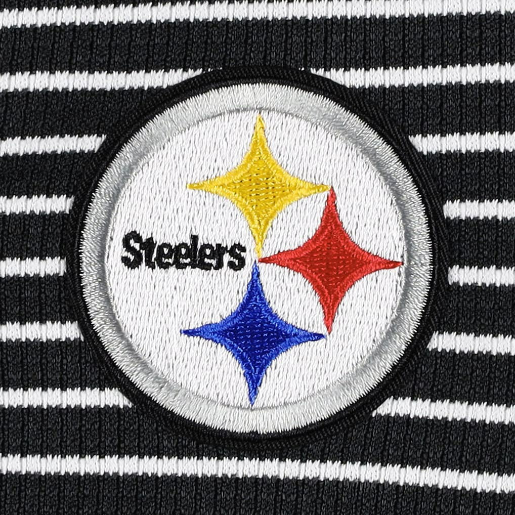 Pittsburgh Steelers Antigua Women's Maverick Waffle Henley Long Sleeve T-Shirt | NFL New