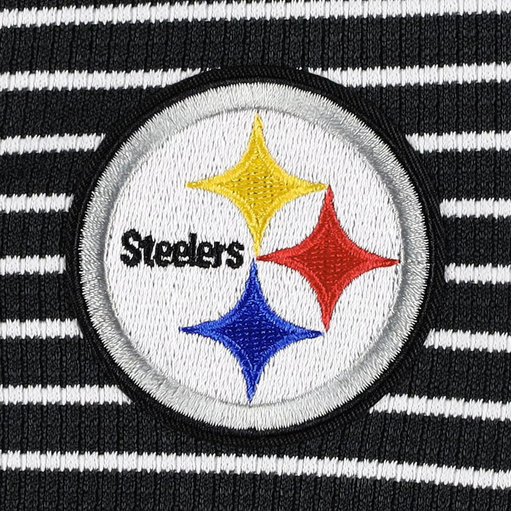 Pittsburgh Steelers Antigua Women's Maverick Waffle Henley Long Sleeve T-Shirt | NFL New
