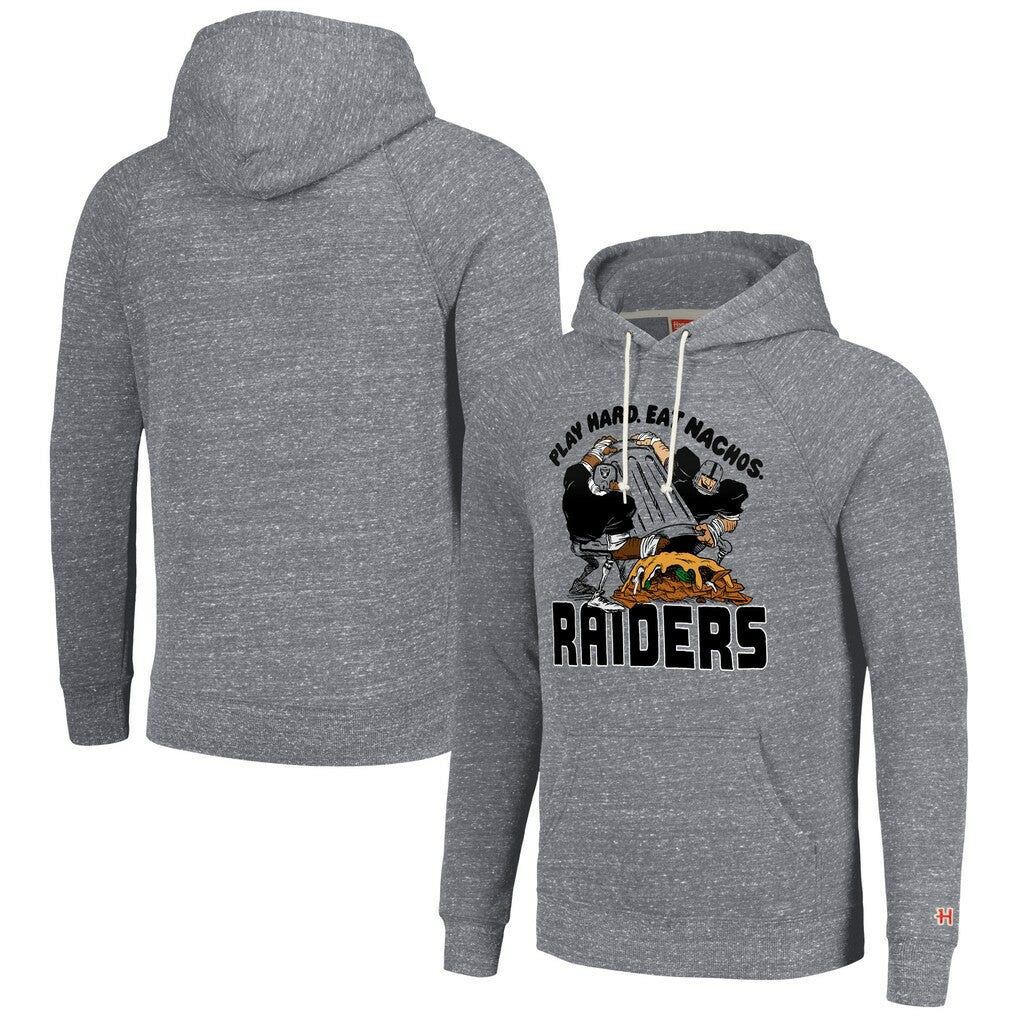 Las Vegas Raiders Homage Unisex NFL x Guy Fieri’s Flavortown Tri-Blend Pullover Hoodie | NFL Outlet