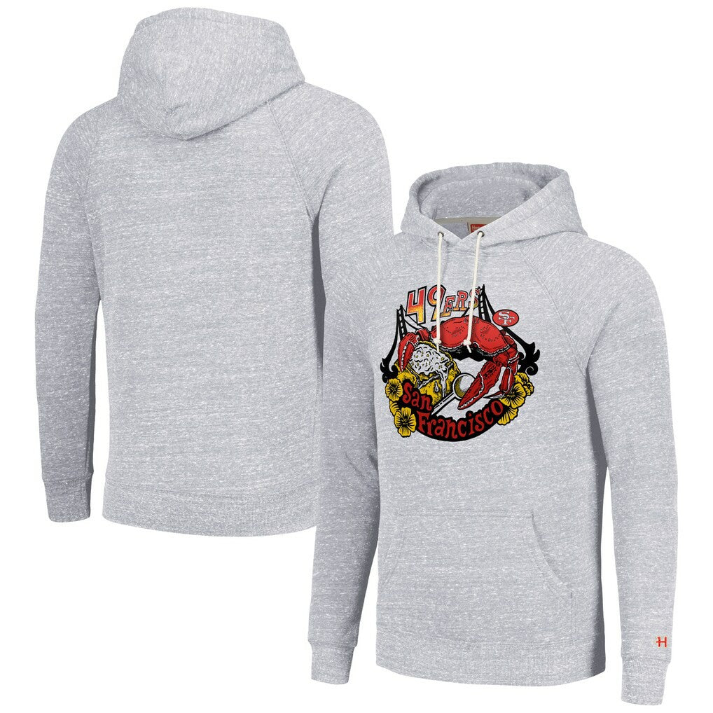 San Francisco 49ers Homage Unisex NFL x Guy Fieri’s Flavortown Tri-Blend Pullover Hoodie | NFL Hot