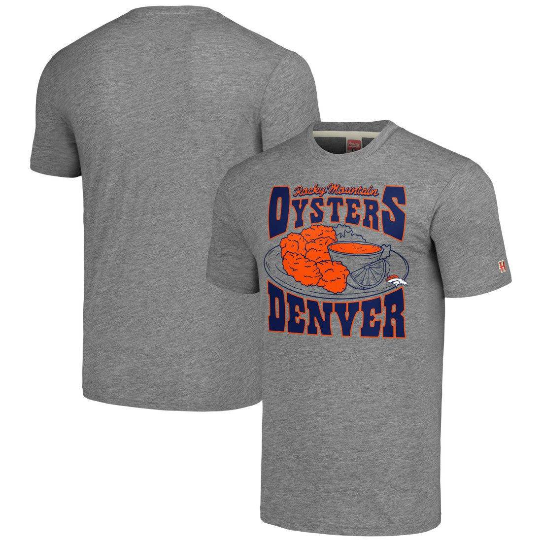 Denver Broncos Homage Unisex NFL x Guy Fieri’s Flavortown Tri-Blend T-Shirt | NFL Discount