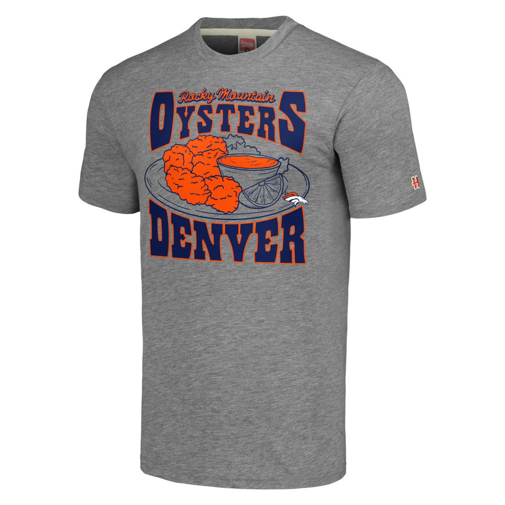 Denver Broncos Homage Unisex NFL x Guy Fieri’s Flavortown Tri-Blend T-Shirt | NFL Discount