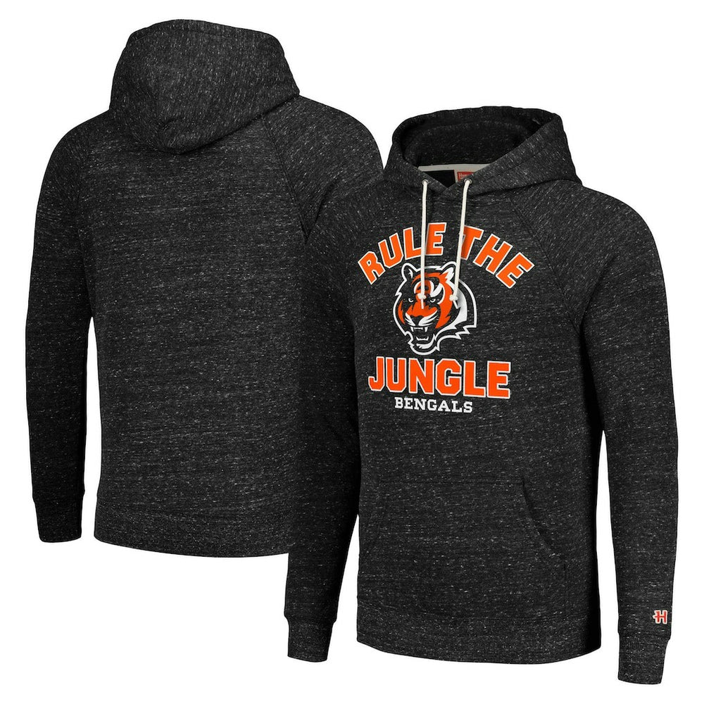 Cincinnati Bengals Homage Unisex Hyperlocal Raglan Pullover Hoodie | NFL Hot