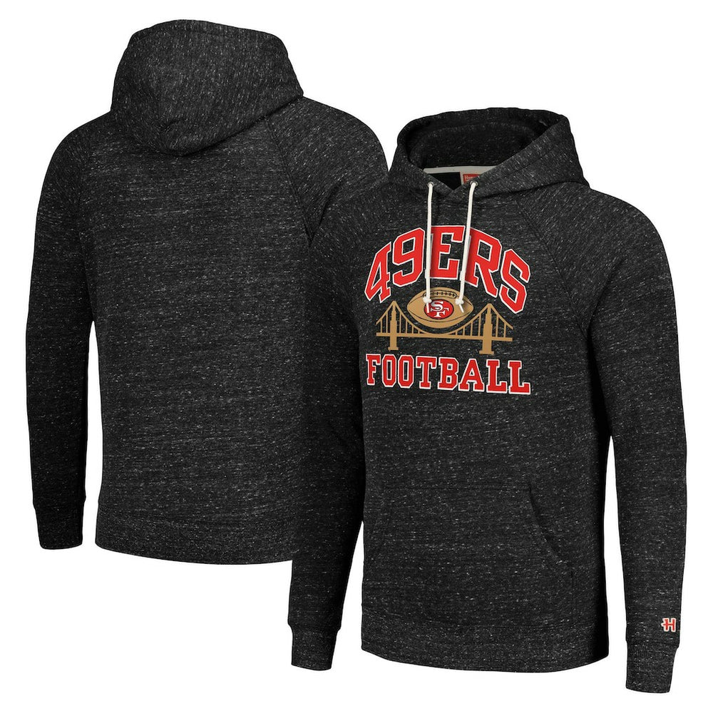 San Francisco 49ers Homage Unisex Hyperlocal Raglan Pullover Hoodie | NFL Sale