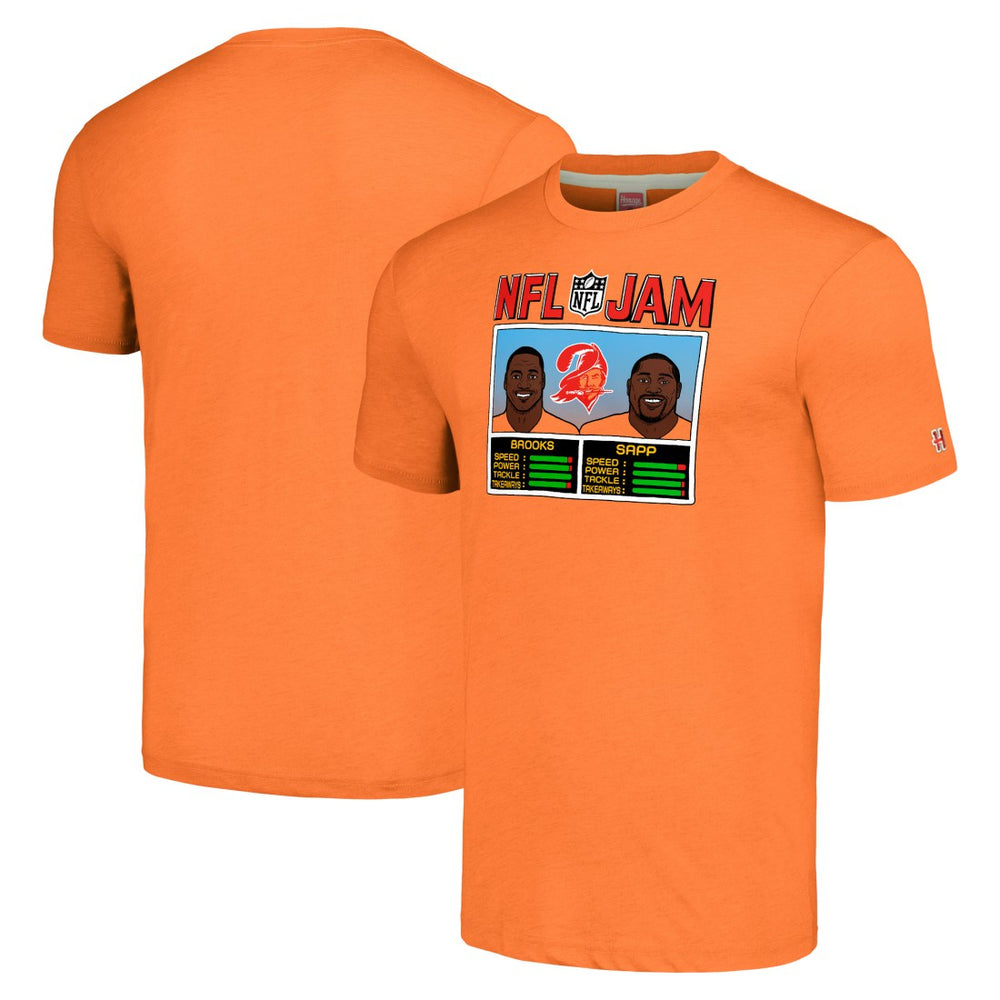 Tampa Bay Buccaneers Derrick Brooks & Warren Sapp  Homage Unisex NFL Jam Retired Tri-Blend T-Shirt | NFL Near me