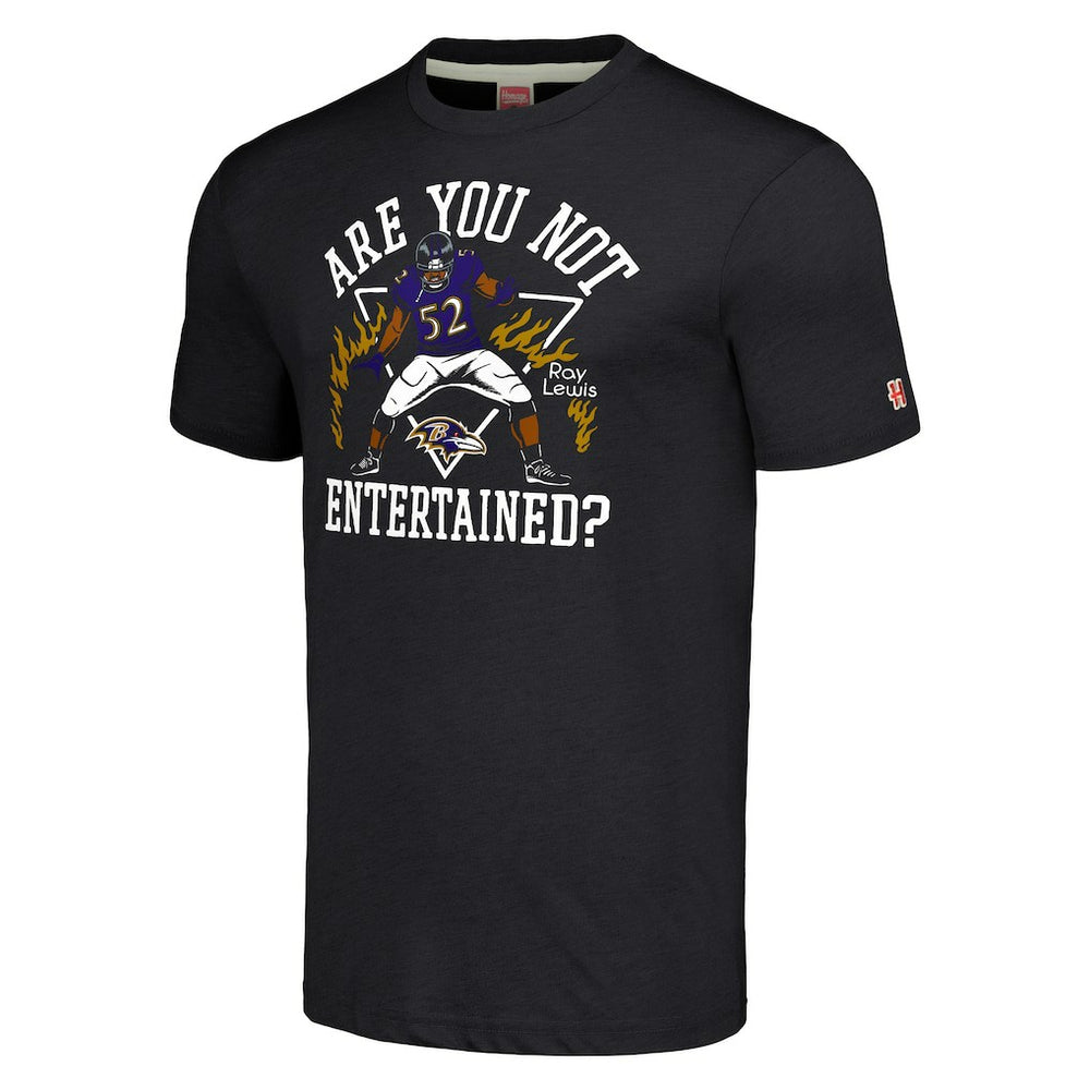 Baltimore Ravens Ray Lewis  Homage Unisex Unisex Caricature Retired Player Tri-Blend T-Shirt | NFL Sale