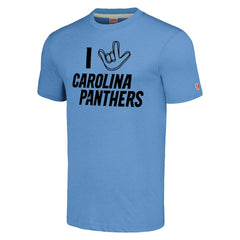 Carolina Panthers Homage Unisex The NFL ASL Collection by Love Sign Tri-Blend T-Shirt | NFL Sale