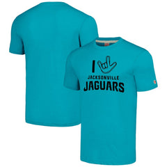 Jacksonville Jaguars Homage Unisex The NFL ASL Collection by Love Sign Tri-Blend T-Shirt | NFL Hot