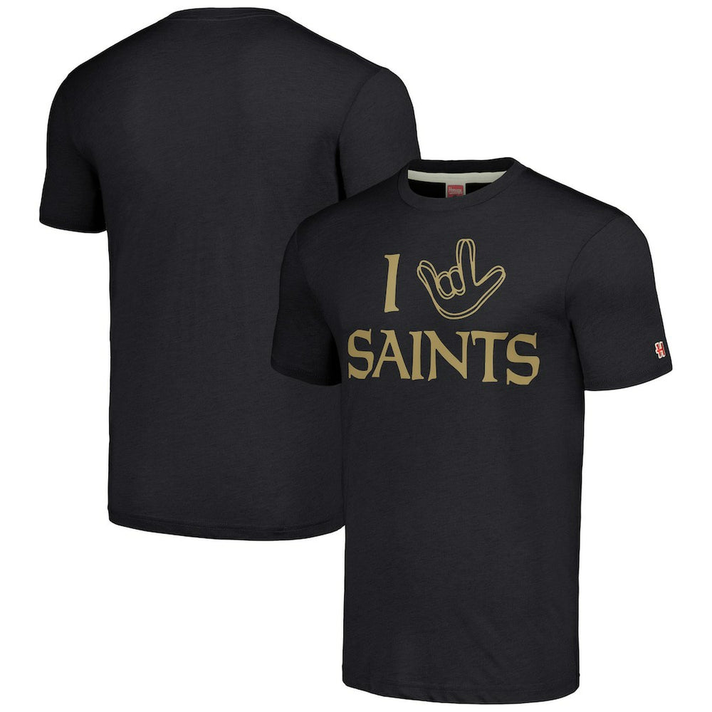 New Orleans Saints Homage Unisex The NFL ASL Collection by Love Sign Tri-Blend T-Shirt | NFL Sale