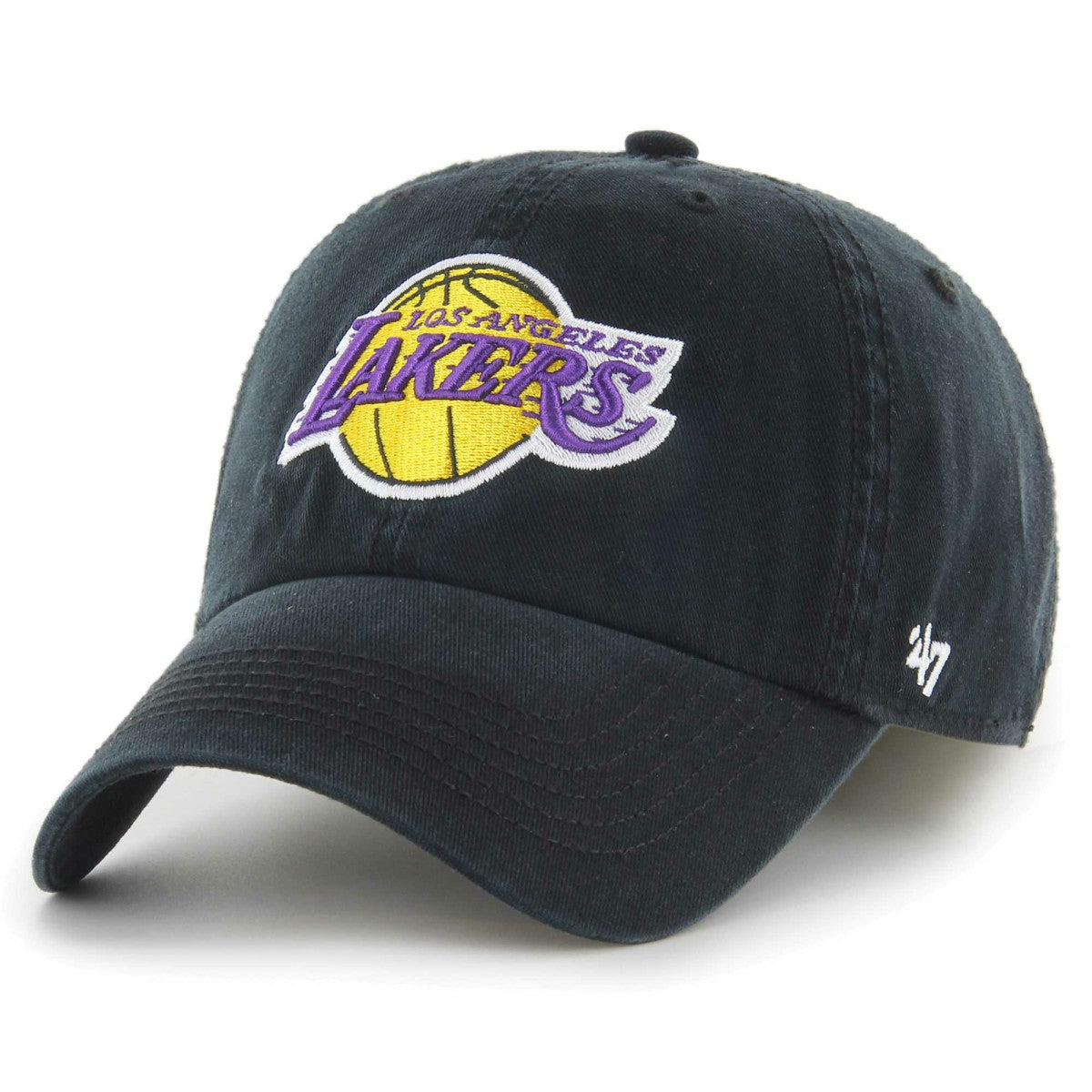 Black Los Angeles Lakers '47 Classic Franchise Fitted Hat | NBA