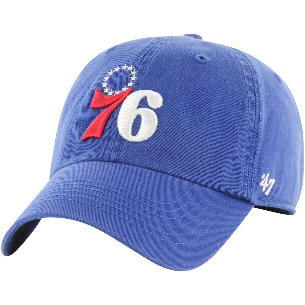 Royal Philadelphia 76ers '47 Alternate Logo Classic Franchise Fitted Hat | NBA