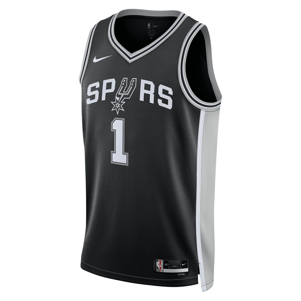 Black Victor Wembanyama San Antonio Spurs Unisex 2023 NBA Draft First Round Pick Swingman Jersey | NBA