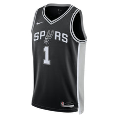 Black Victor Wembanyama San Antonio Spurs Unisex 2023 NBA Draft First Round Pick Swingman Jersey | NBA