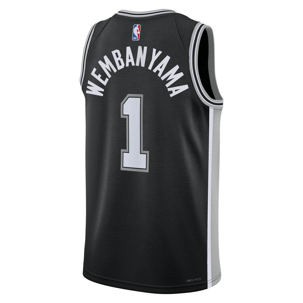 Black Victor Wembanyama San Antonio Spurs Unisex 2023 NBA Draft First Round Pick Swingman Jersey | NBA