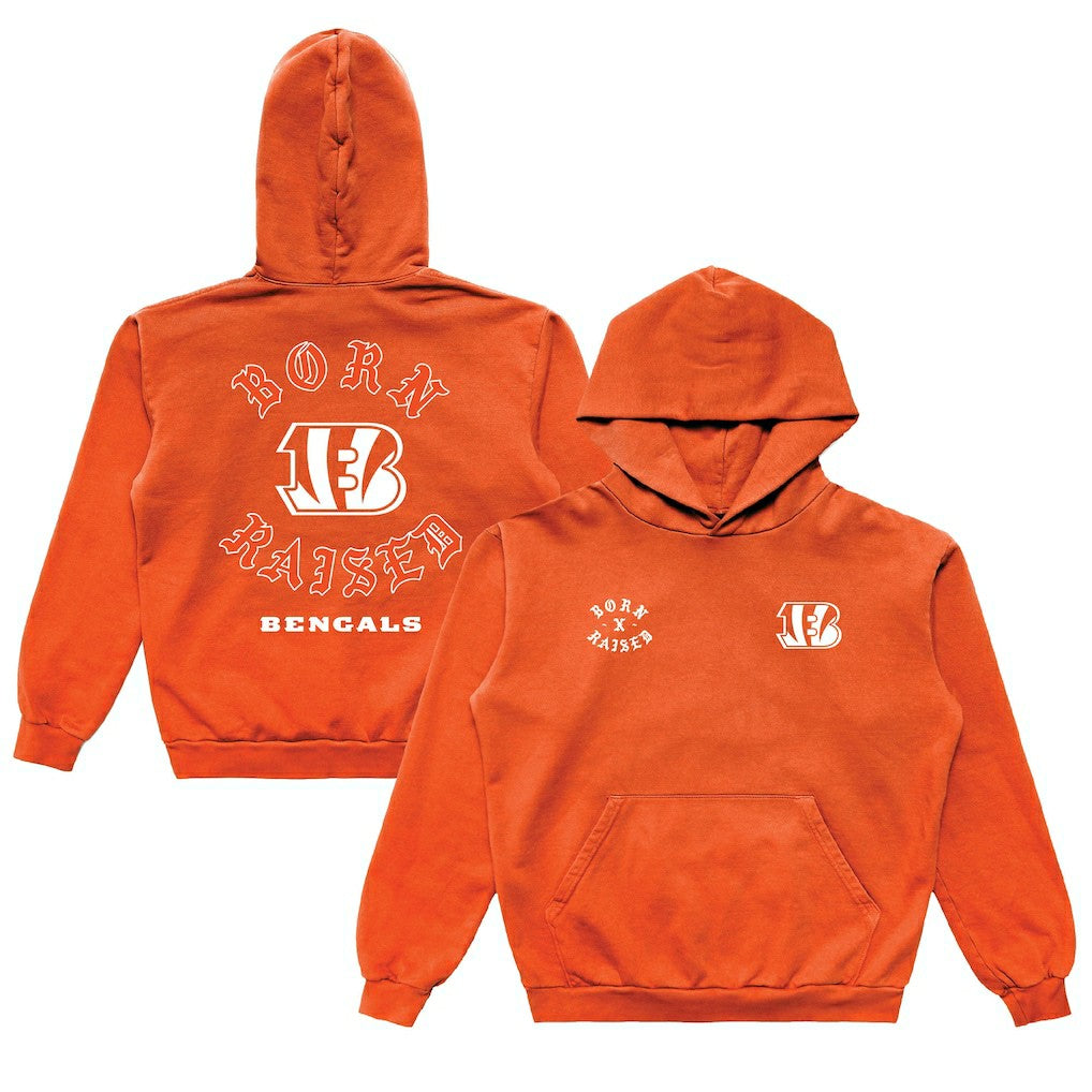 Cincinnati Bengals Born x Raised Unisex Pullover Hoodie | NFL Outlet