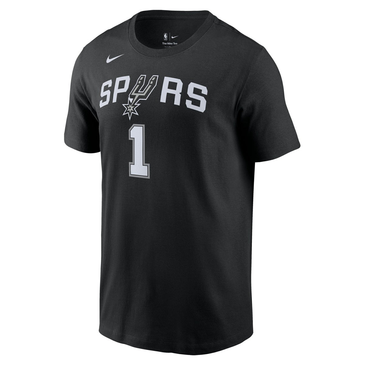 Black Victor Wembanyama San Antonio Spurs Icon 2022/23 Name & Number T-Shirt | NBA