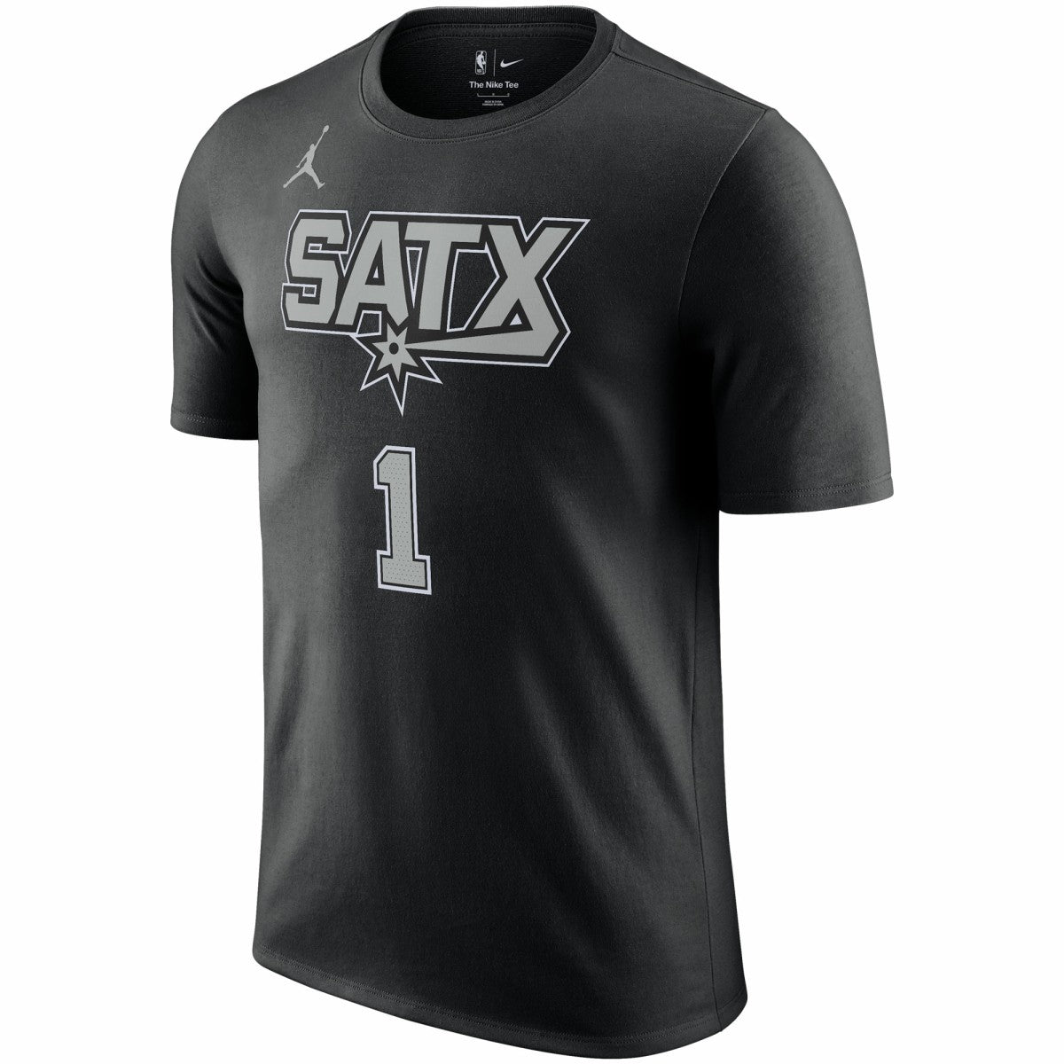 Black Victor Wembanyama San Antonio Spurs Jordan Brand 2022/23 Statement Edition Name & Number T-Shirt | NBA