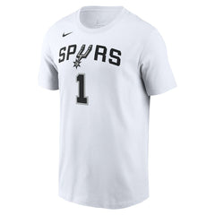 White Victor Wembanyama San Antonio Spurs Icon 2022/23 Name & Number T-Shirt | NBA