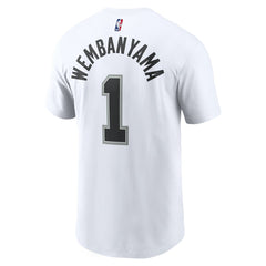 White Victor Wembanyama San Antonio Spurs Icon 2022/23 Name & Number T-Shirt | NBA