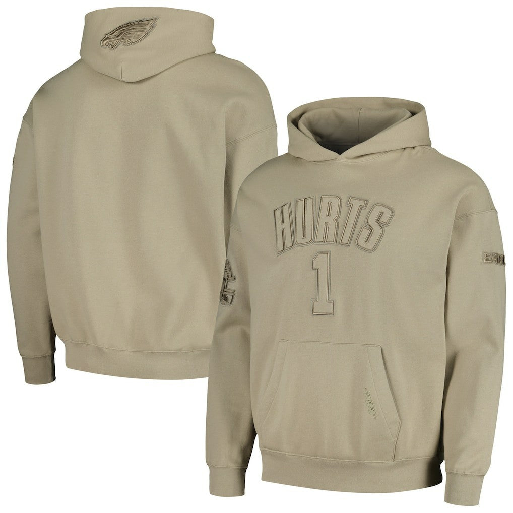Philadelphia Eagles Jalen Hurts  Pro Standard Player Name & Number Pullover Hoodie | NFL On sale