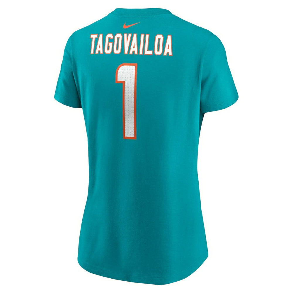Miami Dolphins Tua Tagovailoa  Women's Player Name & Number T-Shirt | NFL Discount